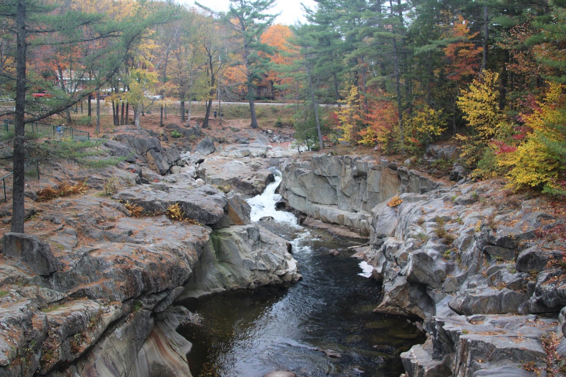 Coos Canyon waterfall scene in Maine.