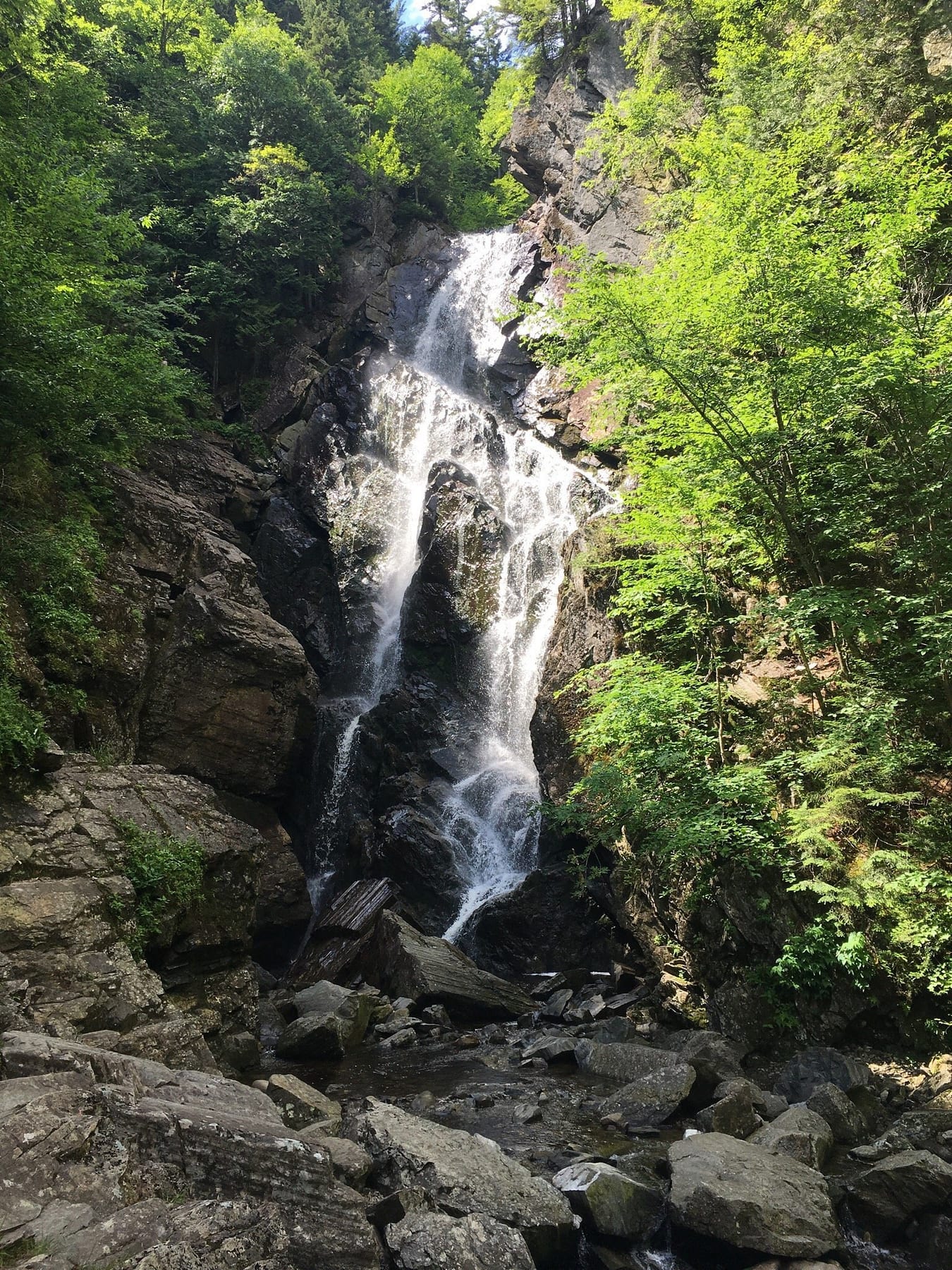 Full Drop at Angel Falls in Maine.