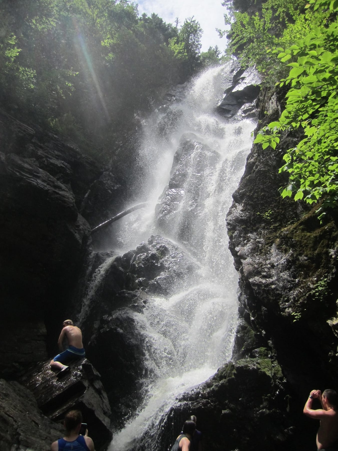 Misty Plunge at Angel Falls in Maine.