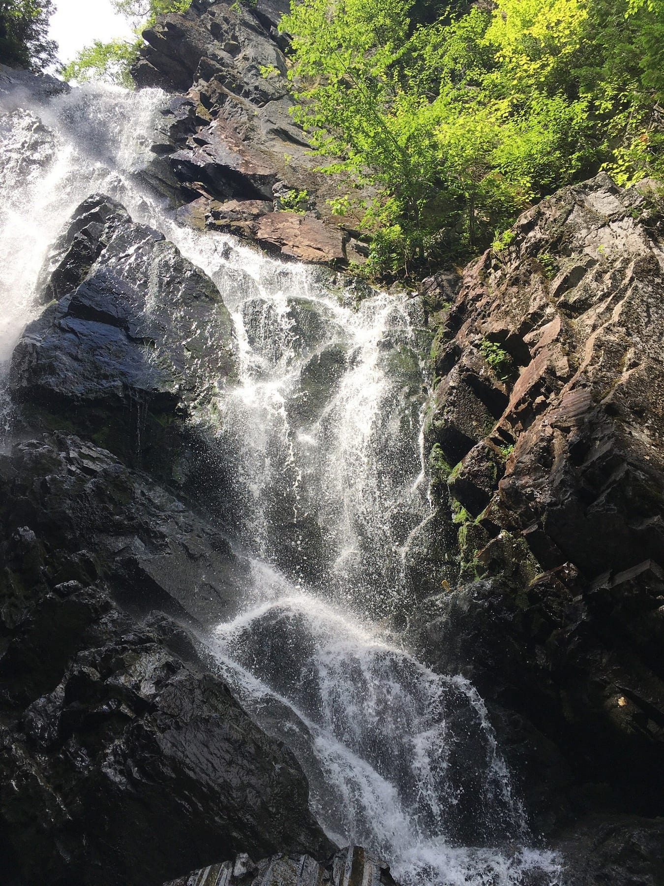 Rock Wall Cascade at Angel Falls in Maine.