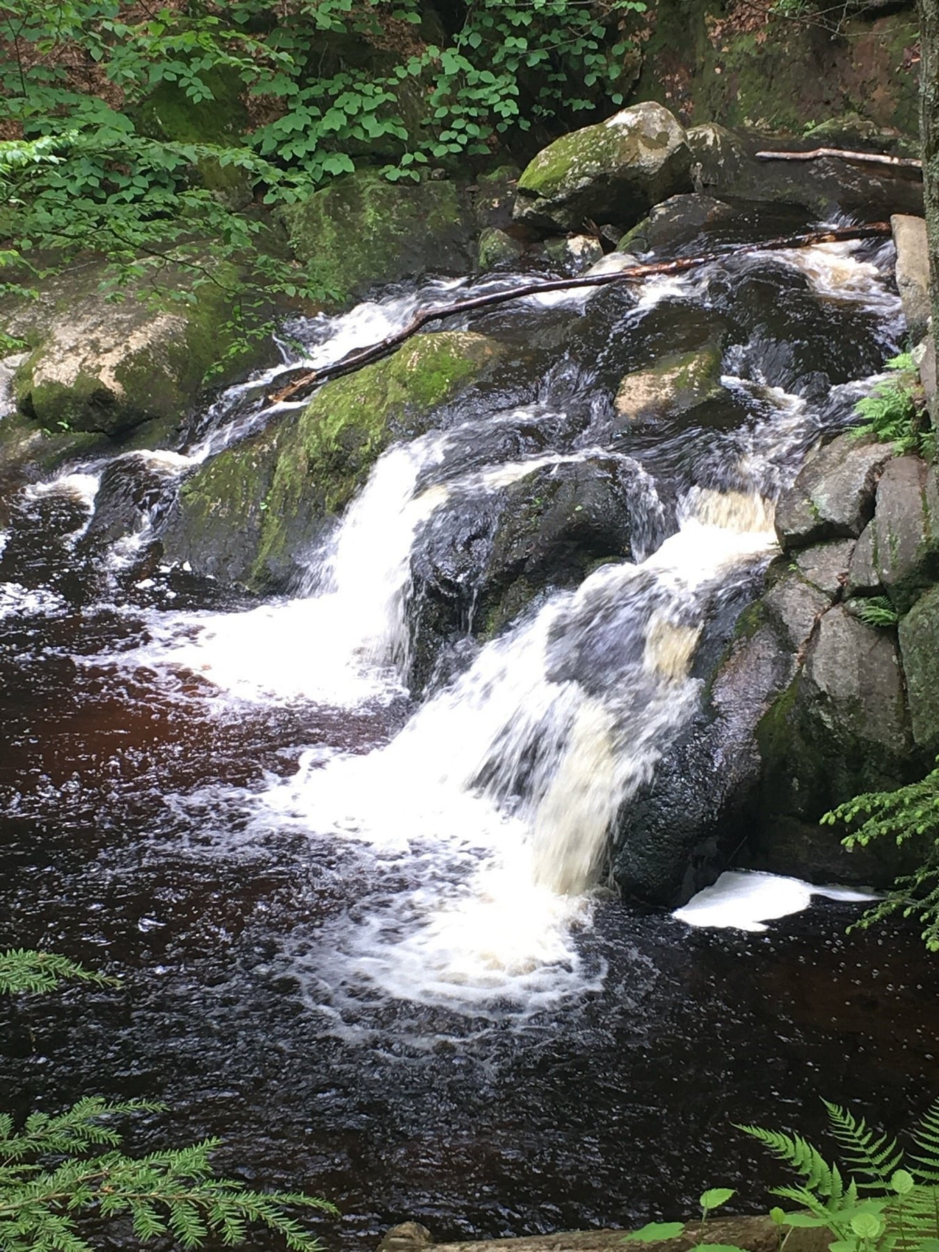 Close Cascade at Enders Falls in Connecticut.