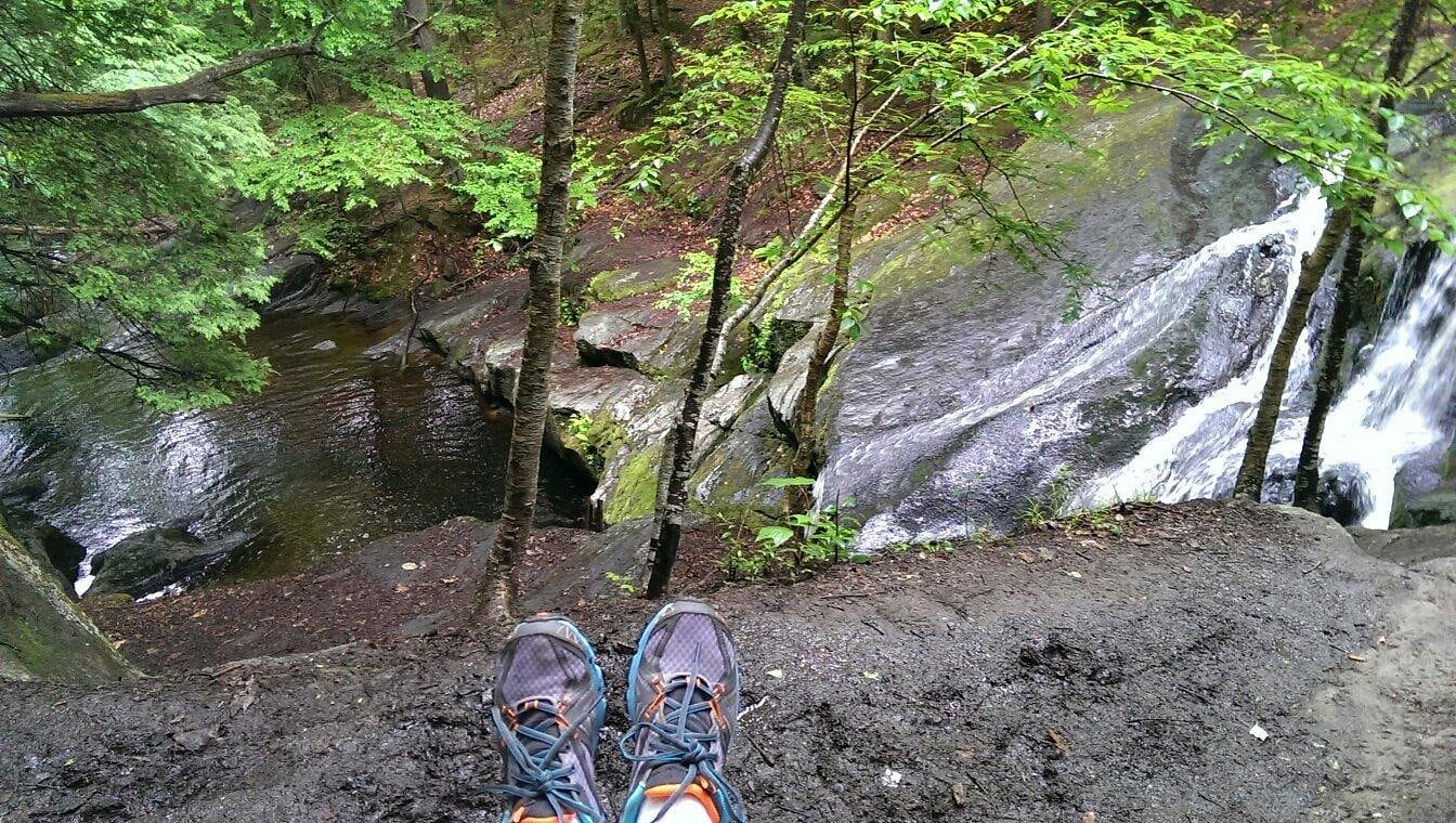 Rock Slide Overlook at Enders Falls in Connecticut.