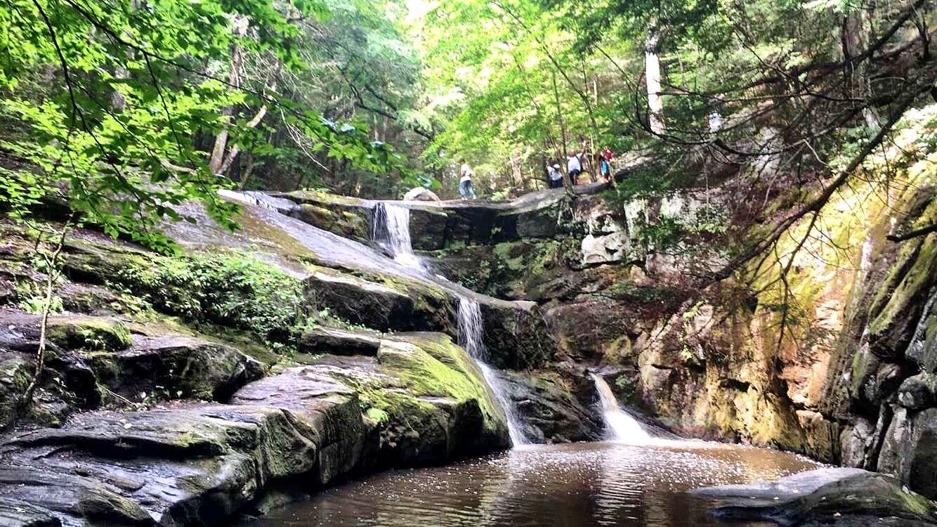 Tiered Gorge at Enders Falls in Connecticut.