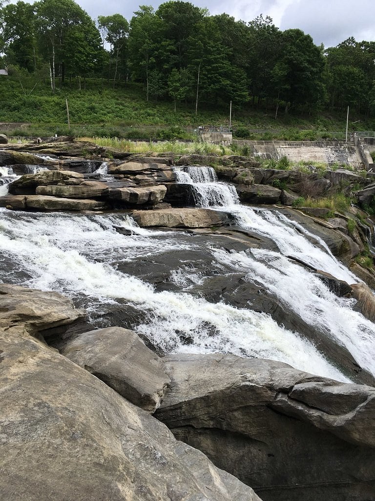 Village Ledges at Great Falls of the Housatonic in Connecticut.