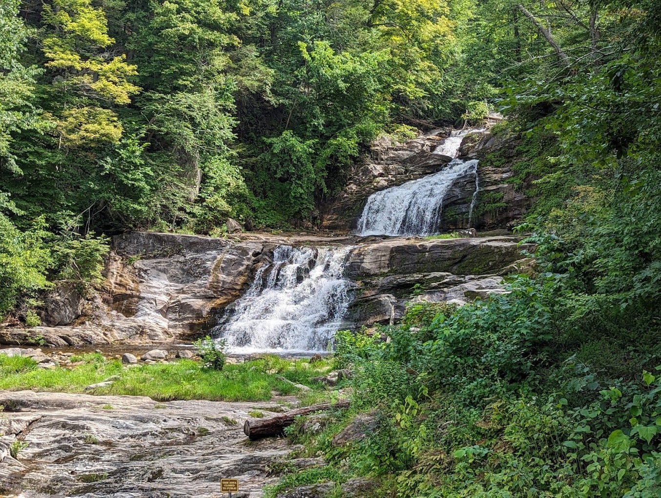 Tiered Waterfall at Kent Falls in Connecticut.