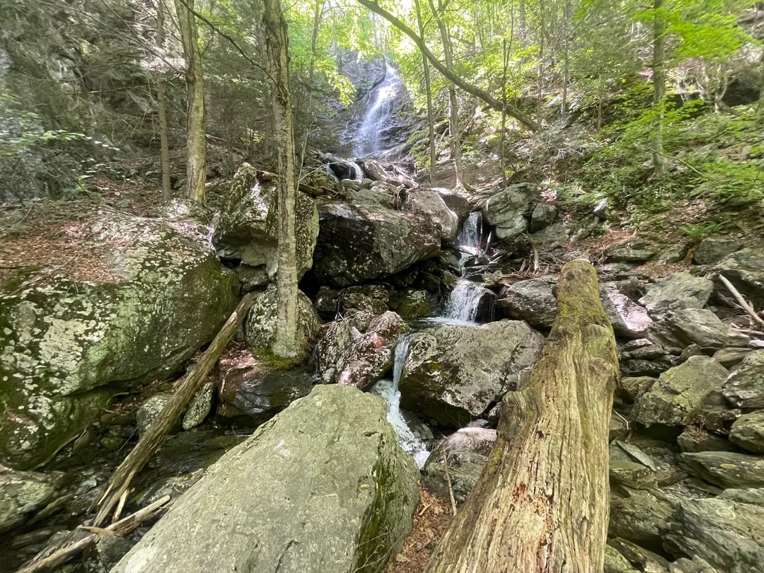 Lower Cascade at Race Brook Falls in Massachusetts.