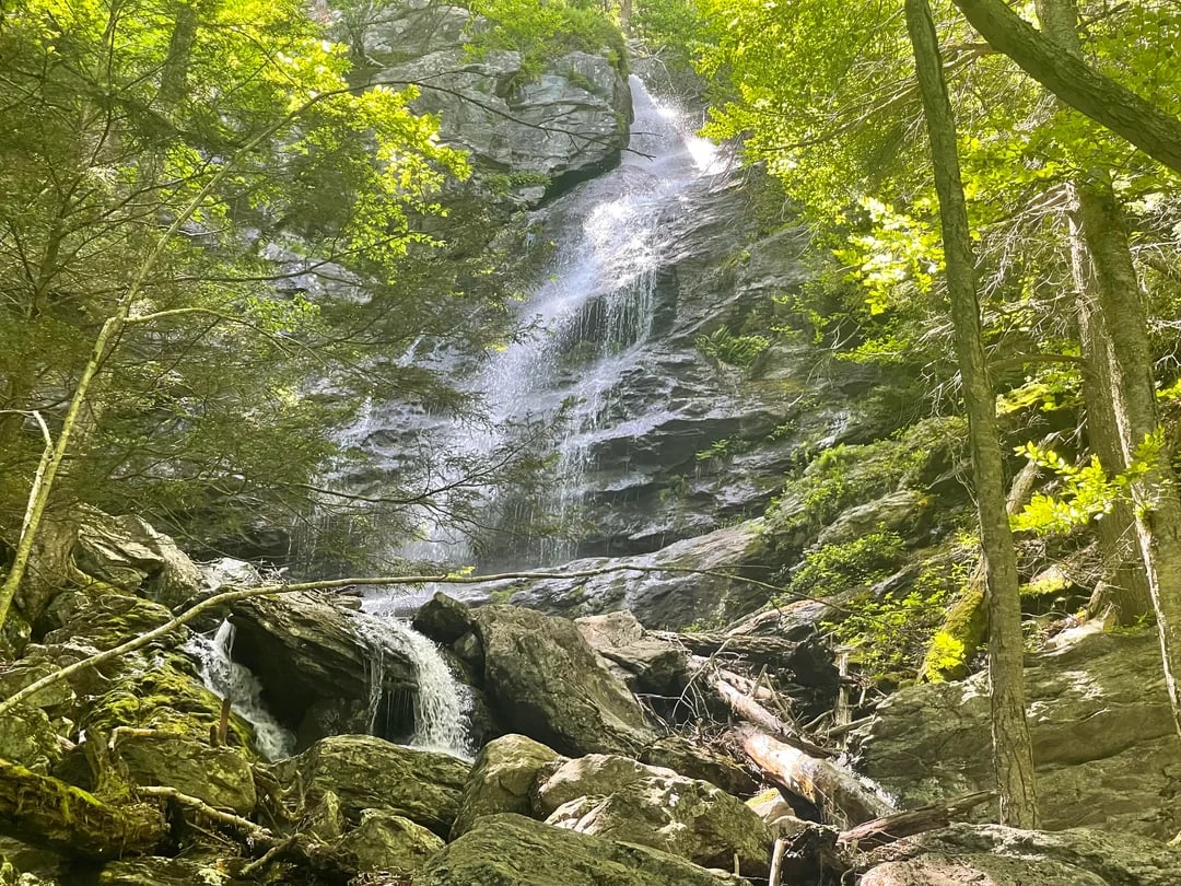 Lower Cascade at Race Brook Falls in Massachusetts.