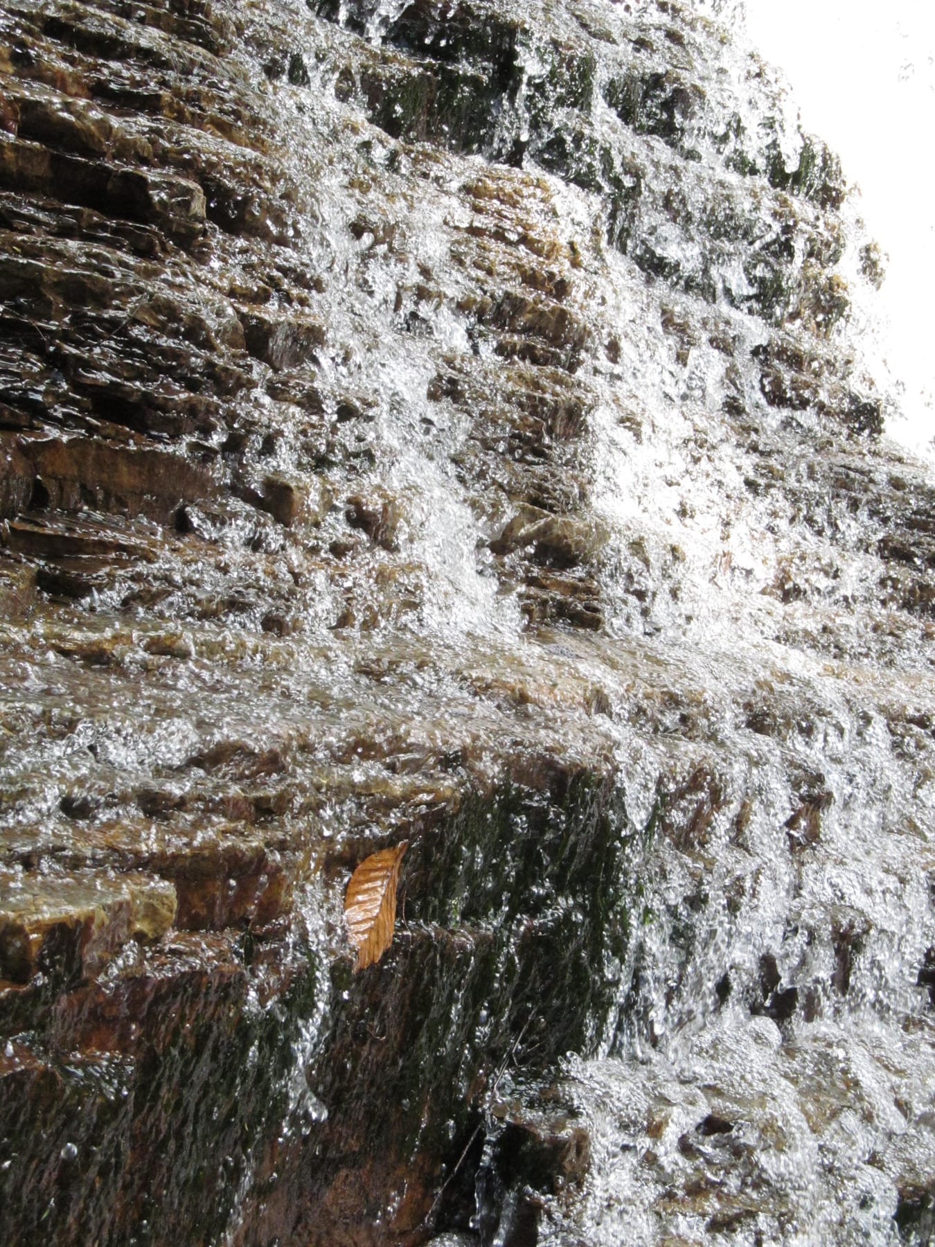 Winter Ice Detail at Lye Brook Falls in Vermont.