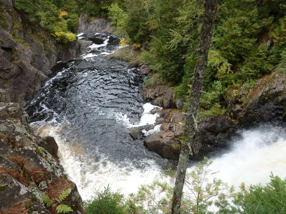 Gorge Overlook at Moxie Falls in Maine.