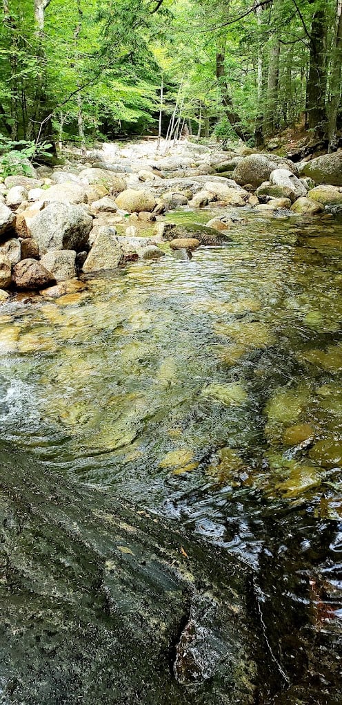 Clear Stream at Rattlesnake Pool in Maine.