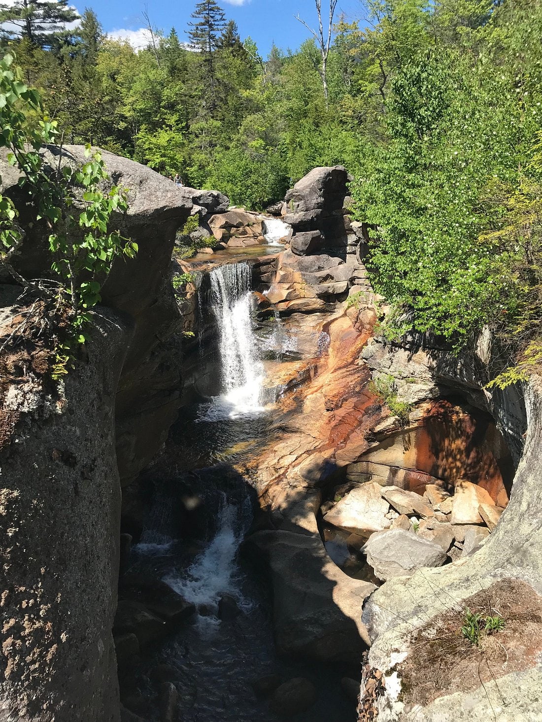Rock Chute at Screw Auger Falls (Grafton Notch) in Maine.