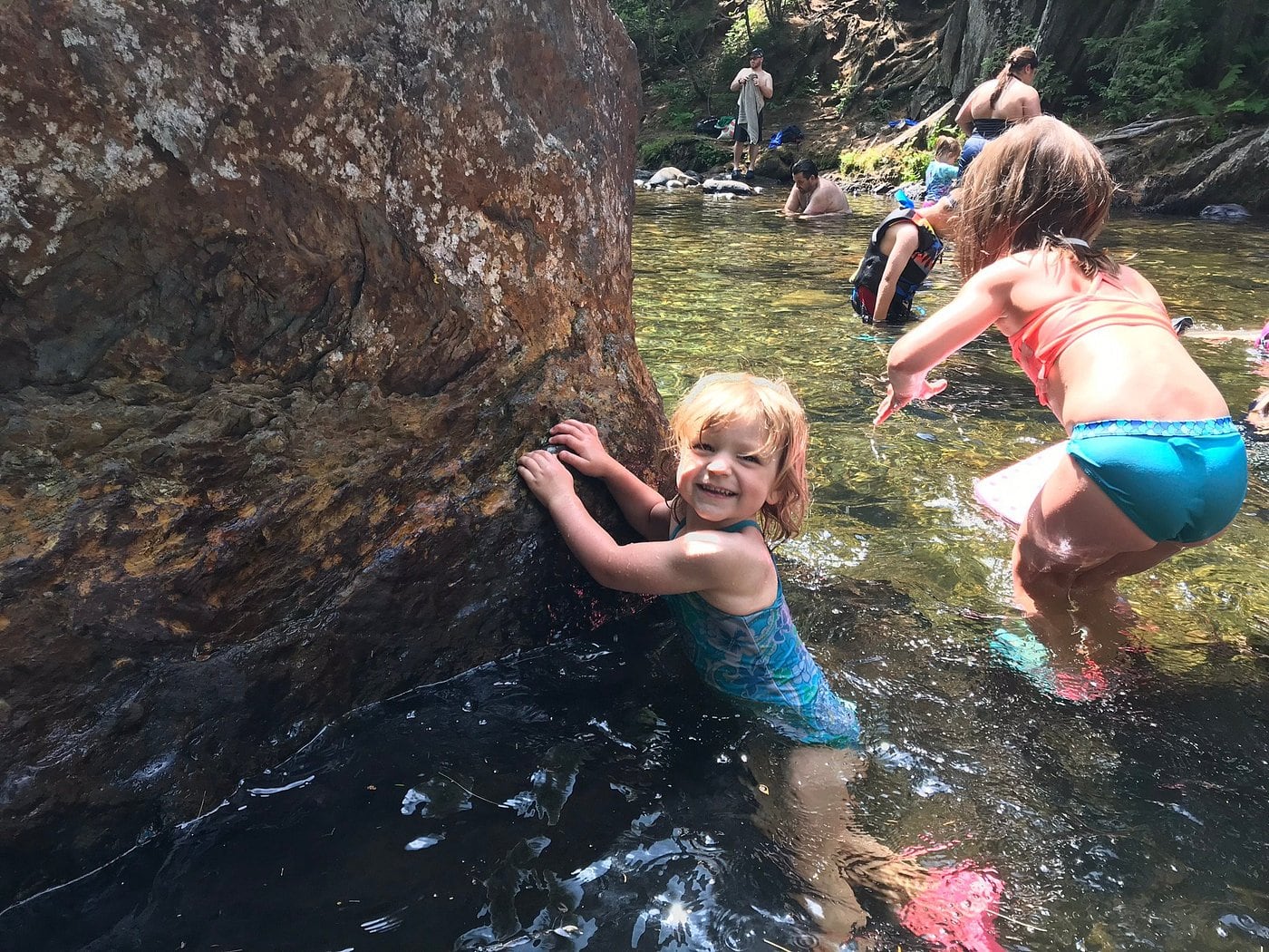 Family Swim Pool at Smalls Falls in Maine.