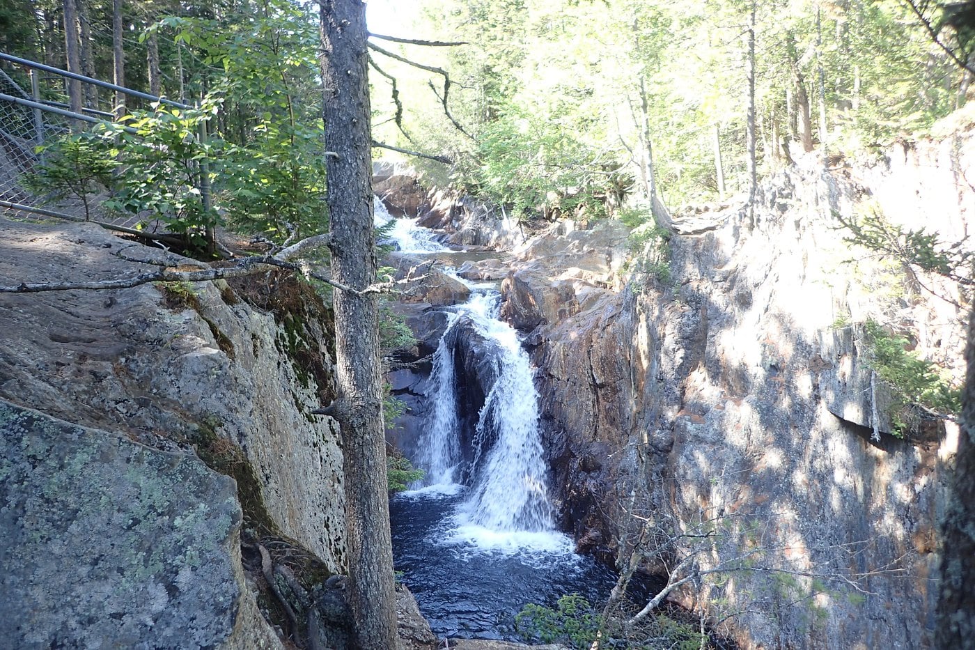 Wide Cascade at Smalls Falls in Maine.