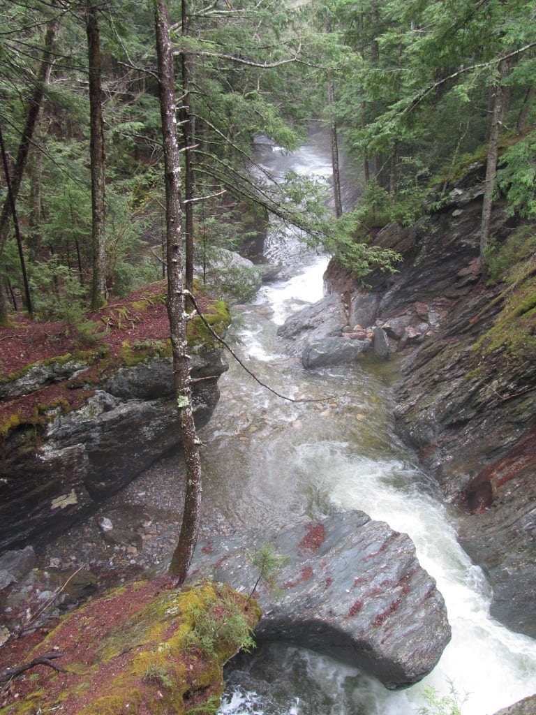 Rocky Slot Branch at Texas Falls in Vermont.