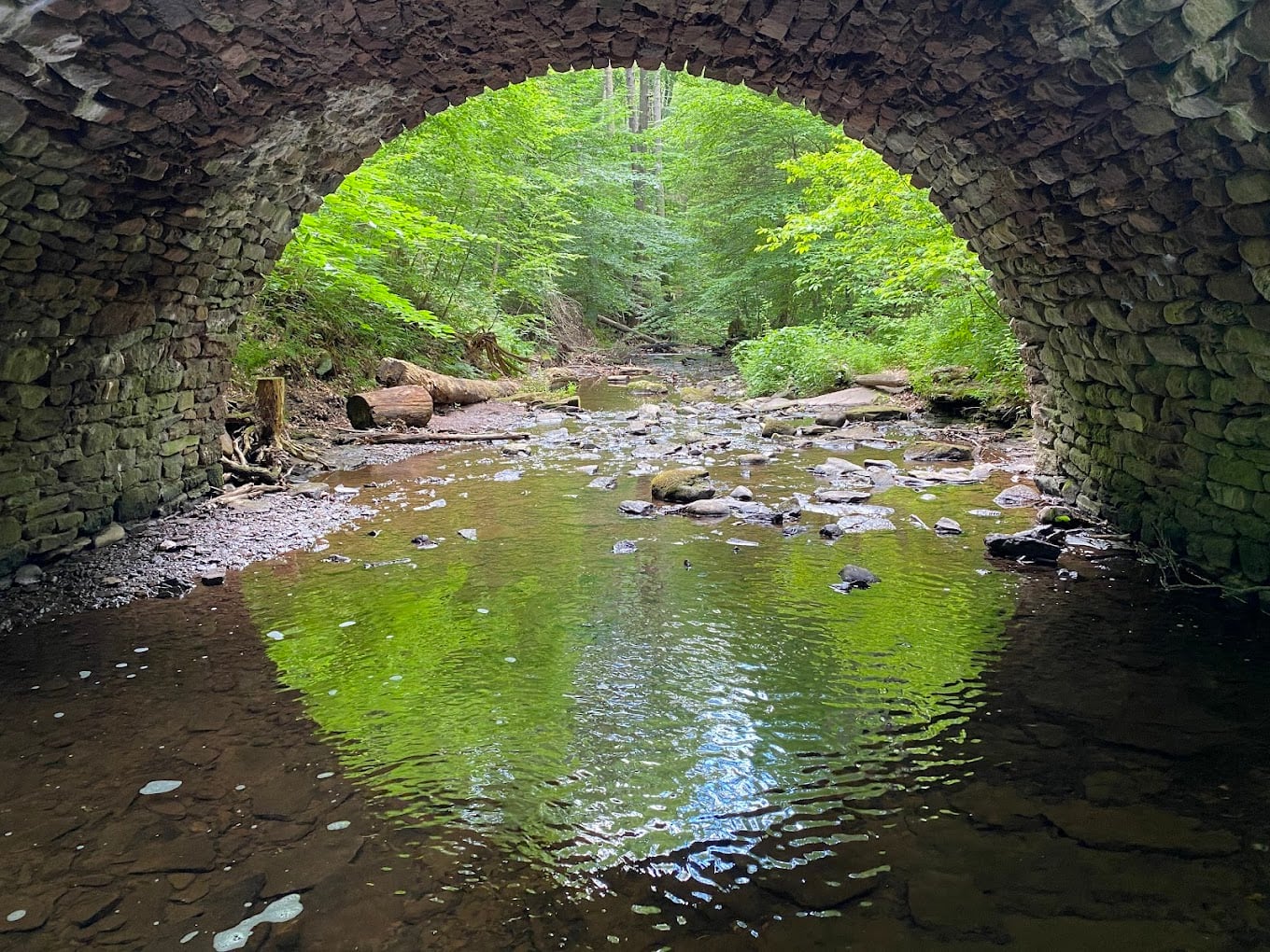 Stone Bridge at Wadsworth Big Falls in Connecticut.