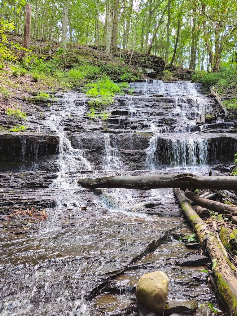 Tiered Ledges at Wadsworth Big Falls in Connecticut.