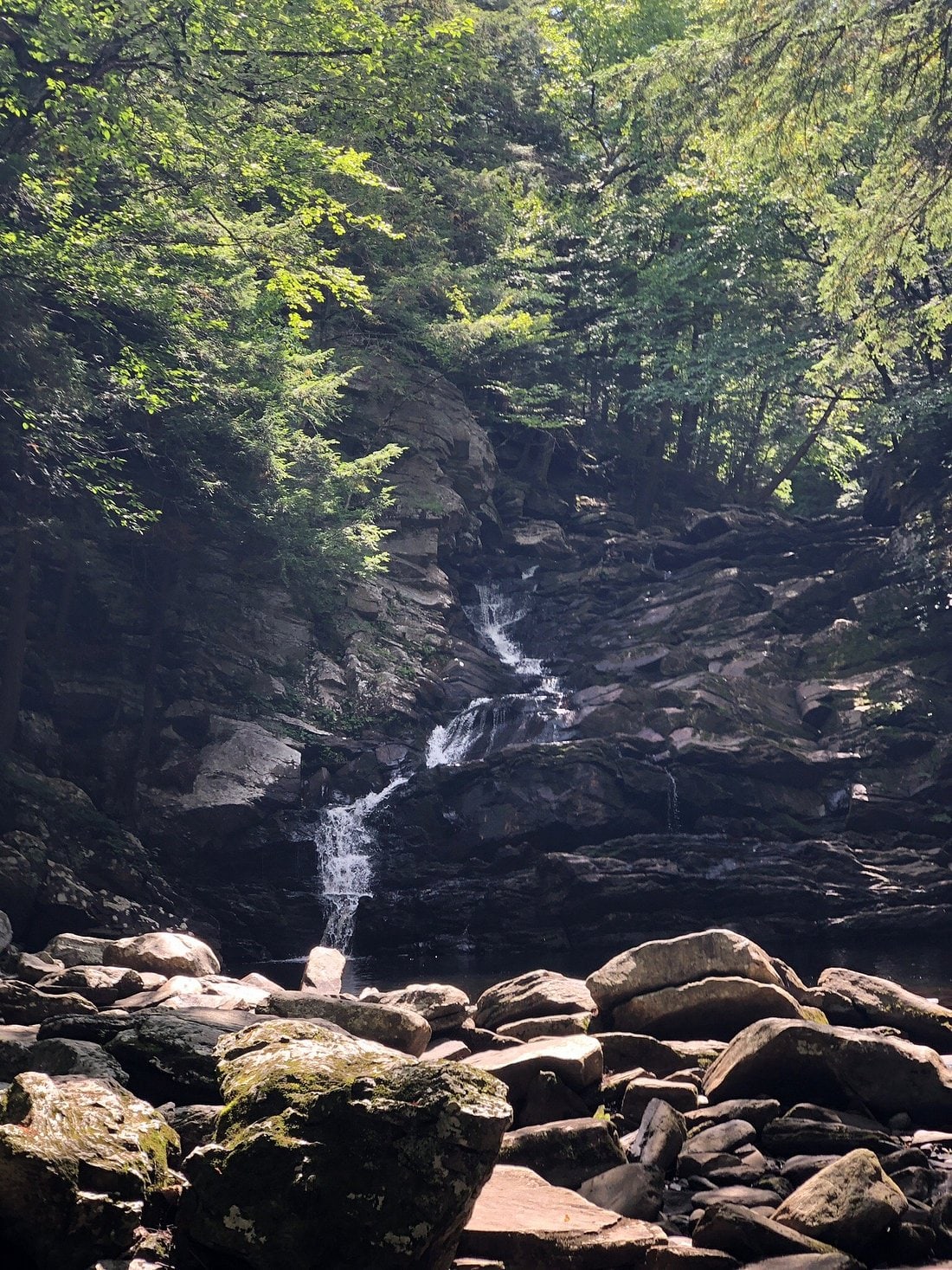 Vertical Drop at Wahconah Falls in Massachusetts.